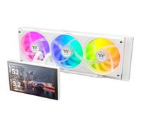 Thermaltake ST360 Ultra Snow | Raffreddamento ad acqua all-in-one da 360 mm | Display IPS LCD da 7 pollici | Ventola ARGB singola | Pompa ad alte prestazioni | Snow Edition | Supporto Intel/AMD