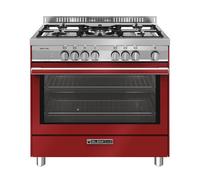 ST965MRS CUCINA 90X60 4 FUOCHI + 1 TRIPLA CORONA FORNO MULTIFUNZIONE 12 A+ PIZZA ROSSO POMODORO