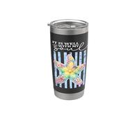 Sta bene con la mia anima Christian Pretty Ocean Starfish Bicchiere termico in acciaio inox doppia parete
