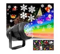 Sta LED Fiocco di neve Luci Proiettore tempesta di neve bianca Atmosfera natalizia Festività Lampade speciali Decorazi for interni ed esterni, Con Una Visione Realistica