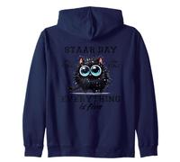 Staar Day - Gatto divertente "Everything Is Fine Felpa con Cappuccio