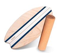 STAASH® Pro Balance Board - Tavola Propriocettiva con Rullo, Tappetino e Accessori + Video | Kit 5in1 per Fitness, Yoga, Riabilitazione (Starter o Full Kit) (Kit iniziale Blu)