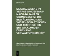 Staatszwecke Im Verfassungsstaat - Nach 40 Jahren Grundgesetz (Copertina rigida)