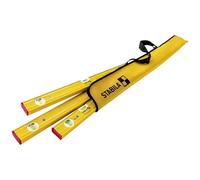 Juego de 3 niveles de burbuja Stabila Serie 80 AS con funda