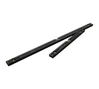 STABILA 80 AS-2 Dark Shadow, set di 2 livelle a bolla 60 cm/120 cm, elegante rivestimento antracite opaco, profilo in alluminio rinforzato, tappo antiscivolo integrato, made in Germany