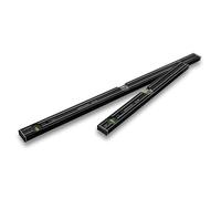 STABILA 80 AS Dark Shadow, set di 2 livelle a bolla 60 cm/100 cm, elegante rivestimento antracite opaco, profilo in alluminio rinforzato, tappo antiscivolo integrato, made in Germany