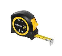 Stabila Bm 100 Metro a Nastro Tascabile 5 m Scala Mca Custodia Abs Infrangibile Movimento Inizio Gancio Cintura Clip Mid Precisione