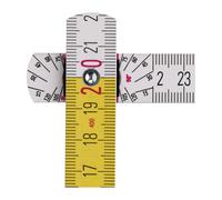 STABILA Metro a stecca in legno Tipo 417, 2 m, bianco/giallo, scala metrico rapida, con schema angoli, certificato PEFC Quantità:1