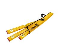 STABILA PRO SET 80 ASM, set 4 pezzi livelle magnetiche: 120 cm / 60 cm / 30 cm / borsa, profilo in alluminio rinforzato, sistema magnetico a terre rare extra forte, fermapiedi antiscivolo, Made in Ger