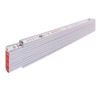 Stabila Type 1707 - Metro metrico in legno, 2 m, colore: Bianco