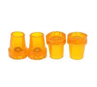 Stabile 4pcs antiscivolo Assorbire bastone da passeggio di fine Stampella Cane Tips
