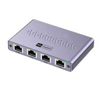 Stabile Gigabit Ethernet Splitter 1 In 4 Out RJ45 Adattatore di Rete Efficiente Energetico Alluminio Ethernet Switcher Caso Gigabit LAN Splitter Per Stampante PC