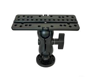Stabile-Kayak Fish Finder Base di montaggio Nylon e acciaio inox Supporto sicuro per la maggior parte dei modelli Nero 15,8 x 15,5 x 6,5 cm Kit da pesca durevole (A)