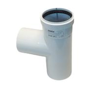 STABILE RACCORDO A T TEE MF 90° SCARICO CONDENSA Ø 80 ALLUMINIO PRESSOFUSO BIANC