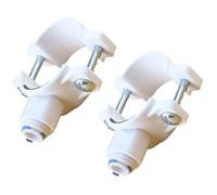 Stabile supporto multiuso per tubi di scarico, resistente, bianco | Componente resistente, supporto per tubo di scarico da 38 mm a 58 mm per lavello da cucina