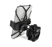 StabilitÃ e durata nel tempo grazie al supporto per manubrio, cinturino imbottito in gomma ultra aderente per una presa sicura del telefono.