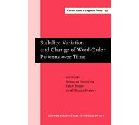 Stabilità,Variazione E Change Of Word-Order Motivi Sopra Volta ( Corrente Issues
