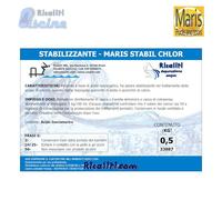 STABILIZZANTE DI CLORO MARIS ACIDO ISOCIANURICO DA 0,5 KG PER ACQUA PISCINA