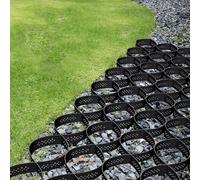 Stabilizzatore a griglia a terra per vialetti e sentieri, griglia geografica resistente per rinforzo di pendii, finitrici permeabili per ghiaia e lavori di terra, 3 x 5,5 m