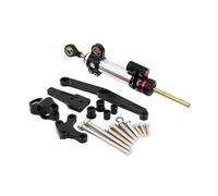 Stabilizzatore Ammortizzatore di Sterzo Per CB650R 2018-2021 Motociclette Regolabili Supporto Ammortizzatore Stabilizzatore Sterzo Tampone Stabilizzatore Motocicletta(Silver-A)