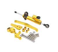 Stabilizzatore Ammortizzatore di Sterzo Per CB650R 2018-2021 Motociclette Regolabili Supporto Ammortizzatore Stabilizzatore Sterzo Tampone Stabilizzatore Motocicletta(Yellow)