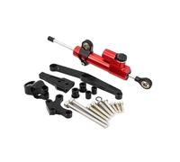 Stabilizzatore Ammortizzatore di Sterzo Per CB650R 2018-2021 Motociclette Regolabili Supporto Ammortizzatore Stabilizzatore Sterzo Tampone Stabilizzatore Motocicletta(Red-A)