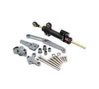 Stabilizzatore Ammortizzatore di Sterzo Per CB650R 2018-2021 Motociclette Regolabili Supporto Ammortizzatore Stabilizzatore Sterzo Tampone Stabilizzatore Motocicletta(Black-A)