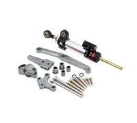 Stabilizzatore Ammortizzatore di Sterzo Per CB650R 2018-2021 Motociclette Regolabili Supporto Ammortizzatore Stabilizzatore Sterzo Tampone Stabilizzatore Motocicletta(Silver-C)