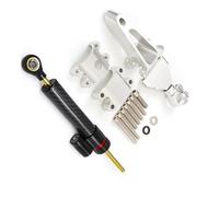 Stabilizzatore Ammortizzatore Sterzo Moto Lineare Invertito Con Controllo Di Sicurezza + Staffa Per CBR 600 F4 F4I 1999-2003 Dello Stabilizzatore(WHITE B set)