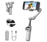 Stabilizzatore cardanico a 3 assi per smartphone AOCHUAN Smart X2 per iPhone e telefoni Android Con asta di prolunga integrata e display a LED Smart X2 White