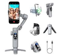 Stabilizzatore cardanico per smartphone con schermo OLED, stabilizzatore cardanico professionale a 3 assi per telefono cellulare per iPhone 15 14 13 12 11 Pro/Max/Xs Galaxy S23-AOCHUAN SMART X Pro
