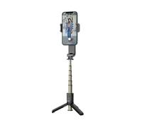 Stabilizzatore cardanico portatile Selfie Stick L09 Supporto for telefono cellulare Bluetooth Luce di riempimento regolabile Supporto for selfie adatto for IPhone/Xiaomi(Black)