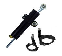 Stabilizzatore di smorzamento dello sterzo Adatto per Kawasaki NINJA650 2017-2022 Kit staffa di montaggio ammortizzatore stabile per sterzo a doppio tubo CNC per moto(Dark Grey)
