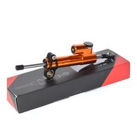 Stabilizzatore di smorzamento dello sterzo Ammortizzatore di sterzo per motocicletta Stabilizza il controllo di sicurezza adatto per Kawasaki Z900 2017 2021 2022 2023(Orange Black)