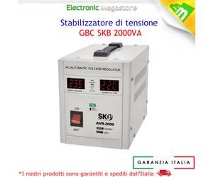 STABILIZZATORE DI TENSIONE 2000VA PER TENERE COSTANTE LA 220V USO PROFESSIONALE