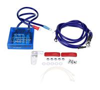 Stabilizzatore di tensione digitale Kit di stabilizzatori di tensione universali per auto 12V con 3 cavi di messa a terra per camion(Blue)