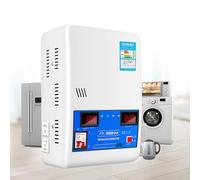 Stabilizzatore elettronico di tensione regolatore di tensione Frigorifero domestico ad alta potenza TV per computer Alimentatore stabilizzato CA,per Uso Domestico Stabilizzatore (White, 30000W)