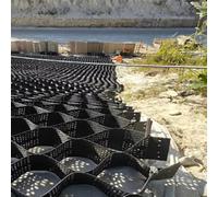 Stabilizzatore For Geogriglia Resistente Da 2 Pollici For Ghiaia, Cemento E Sabbia - Griglia For Finitrice Tagliabile For Base Di Casetta Giardino Cortili (1x7m / 3,3x23 Piedi)(4x10 m)