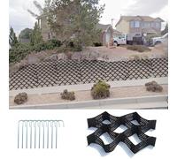 Stabilizzatore for griglia di ghiaia in HDPE ad alta resistenza - 2 pollici e 4 pollici for paddock for cavalli e percorsi da giardino (40x40 cm)(180x360 in 2in H)