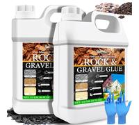 Stabilizzatore Ghiaia - 4L Legante per Ghiaia per Giardino, Cortili e Vialetti - Colla Sassi per Pacciamatura Corteccia, Ghiaia, Sassi, Ciottoli, Caucho y Arena, Non Tossico e Resistente