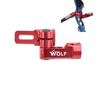 Stabilizzatore per Arco per Tiro con L'Arco Barra A V Laterale Singola Supporto per Barra a V Regolabile Stabilizzatore per Asta di Prua a Sgancio Rapido per Arco Composto Arco Ricurvo (Rosso)