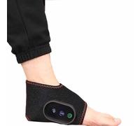 Stabilizzatore per caviglia riscaldato con massaggio ad aria, terapia a caldo regolabile, supporto ricaricabile per sollievo dal dolore e recupero
