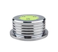 Stabilizzatore per dischi in lega di alluminio con livella a bolla da 50 Hz per giradischi mandrino da 7 mm, migliora il suono del vinile