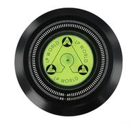Stabilizzatore per dischi in vinile per giradischi Lp 60 Hz, design in alluminio per una migliore stabilità di riproduzione (nero)
