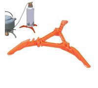 Stabilizzatore per fornello da campeggio, supporto per serbatoio d'aria | Supporto per contenitori per lattine Poggiapiedi porta cartuccia per cont