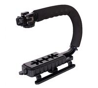 Stabilizzatore per fotocamera palmare con supporto antiscivolo e cold shoe leggero per video foto stabili