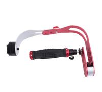 Stabilizzatore per Fotocamera Reflex, Video Portatile, Lega di Alluminio | Rosso, per Camera e Dslr, Viaggio, Movimenti Fluidi a Bassa Angolazione