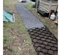Stabilizzatore per griglia di Terreno per vialetto - Sistema di stabilizzazione del Terreno in geogriglia HDPE per Garage, Giardini e vialetti - Soluzione Durevole per vialetti e percorsi 2X