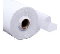 Stabilizzatore per Ricamo 2 Metri di Larghezza 100 cm Bianco Nero Tessuto Non Tessuto interfodere termoadesivo Cucito Patchwork Adesivo su Un Solo Lato(White 2meters)