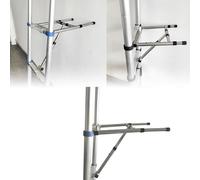 Stabilizzatore per scale a parete in alluminio per scale a barre distanziate da 30 a 45 cm, evita la flessione delle scale contro le pareti, capacità di carico fino a 150 kg